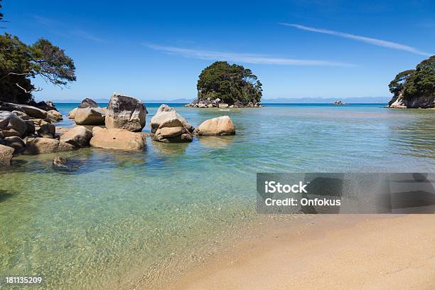 Abel Tasman National Park Beaches New Zealand Stock Photo - Download Image Now - Abel Tasman National Park, Beach, Clear Sky