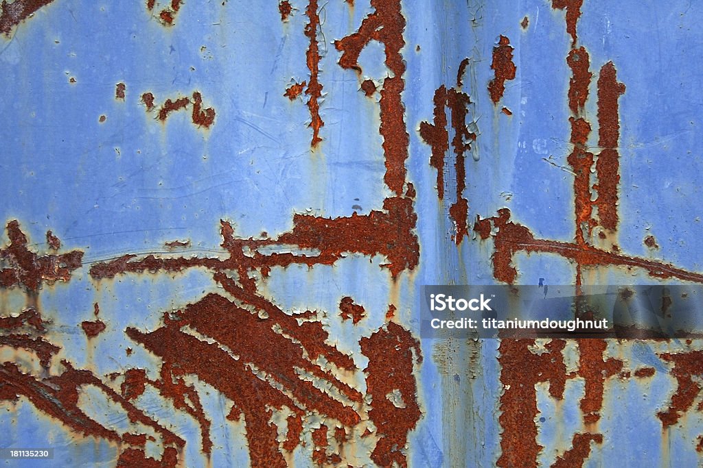 Rusty Blau Metall - Lizenzfrei Alt Stock-Foto