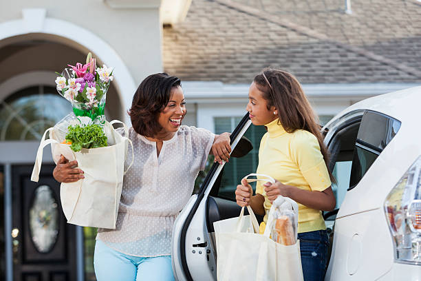 istock Coming home from grocery store 181136044