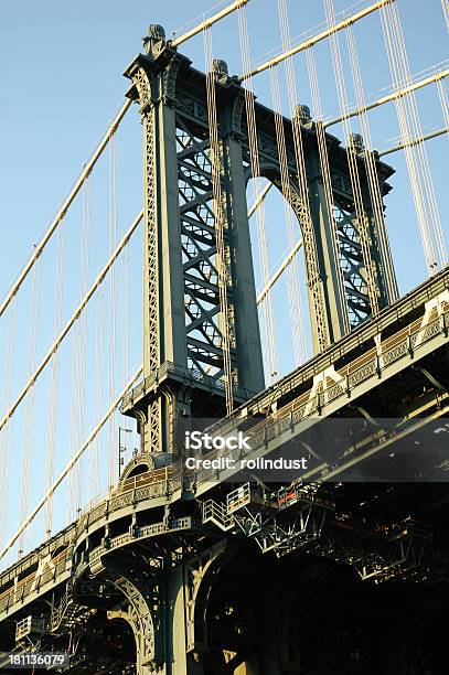 Puente De Manhattan Elemento Foto de stock y más banco de imágenes de Alto - Descripción física - Alto - Descripción física, Arquitectura, Cable