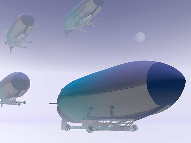 istock 4 Zeppelins in the Mist 181136377
