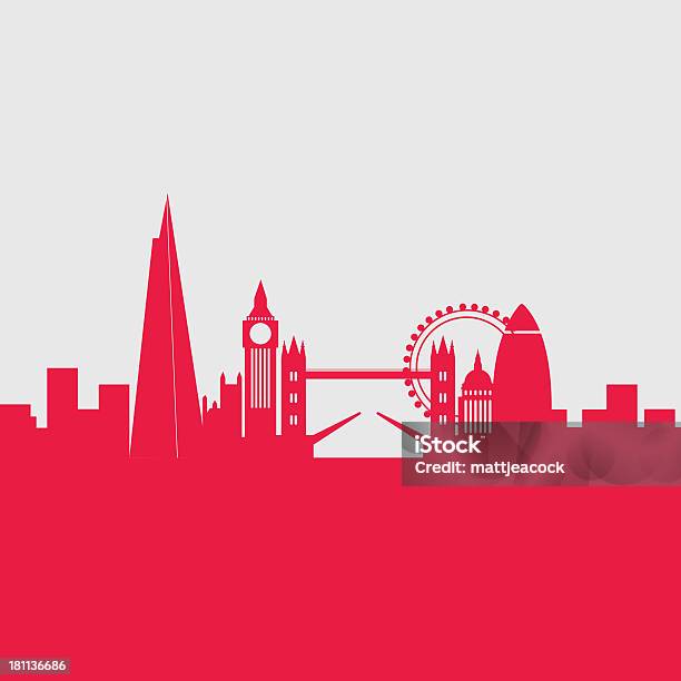 London City Skyline Stock Illustration - Download Image Now - London - England, Urban Skyline, Architecture