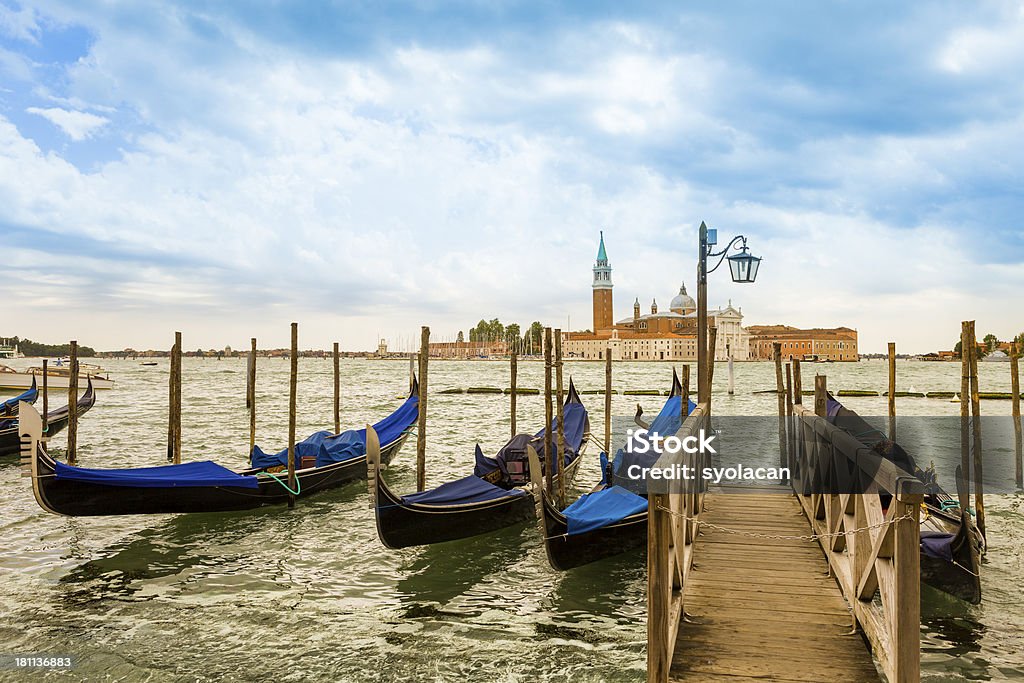 Gondole a Venezia - Foto stock royalty-free di Ambientazione esterna