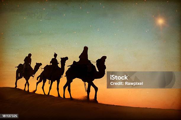 Three Wise Men Stock Photo - Download Image Now - Three Wise Men, King - Royal Person, Three People