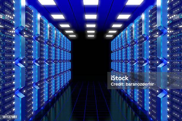 Hitech Data Center Stock Photo - Download Image Now - Business, Cable, Cloud Computing
