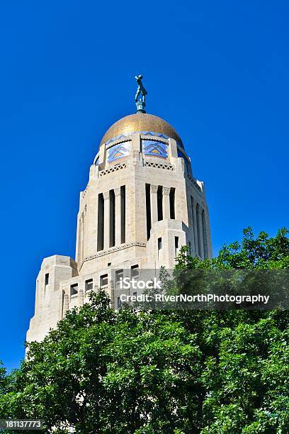 Nebraska State Capitol - Fotografie stock e altre immagini di Nebraska - Nebraska, Ambientazione esterna, Architettura