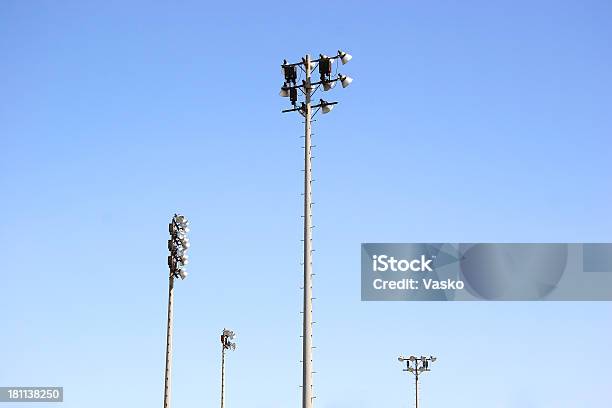 Field Lights 2 Stock Photo - Download Image Now - Blue, Changing Lightbulb, Electric Lamp