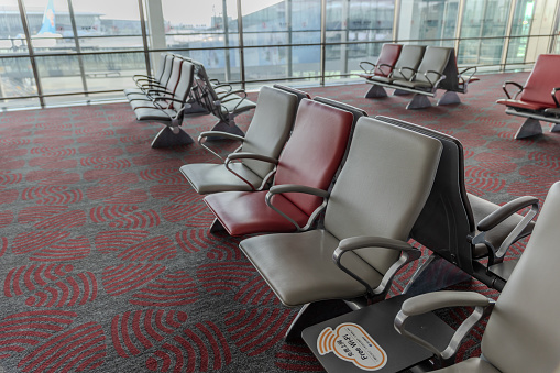 Row Seating in Airport Terminal
