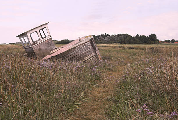 istock Wrecked fishing boat 181138817
