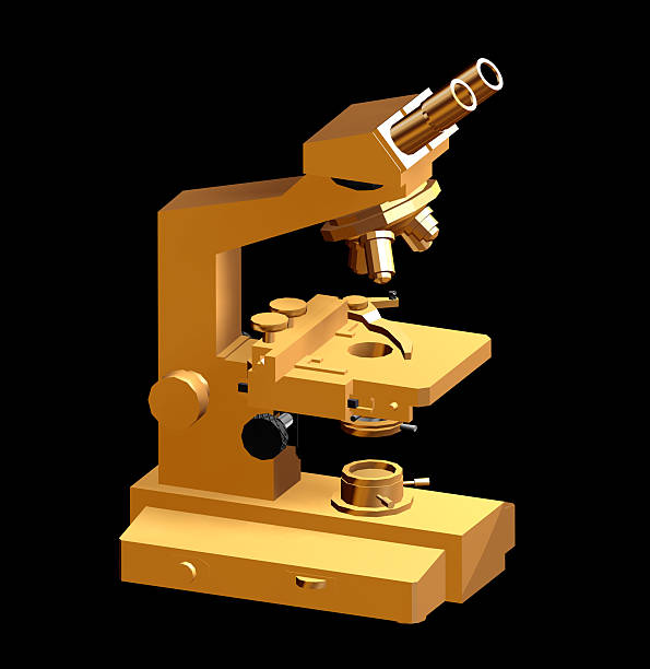 3D microscope stock photo