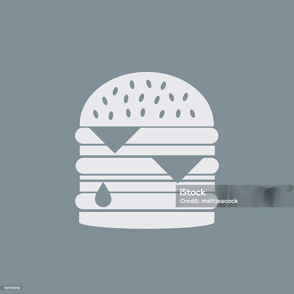 Burger Hambúrguer - Ilustração de Alimentação Não-saudável royalty-free