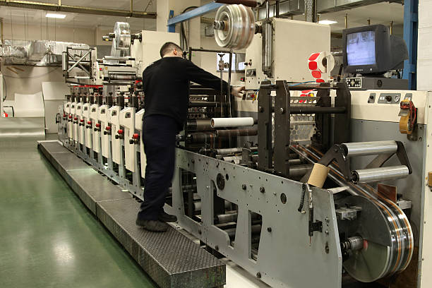 máquina de impresión - printout industry store workshop fotografías e imágenes de stock