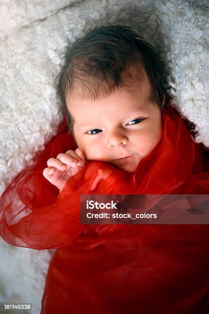 Baby Mädchen Portrait Stockfoto und mehr Bilder von 0-11 Monate - 0-11 Monate, Ansicht aus erhöhter Perspektive, Baby