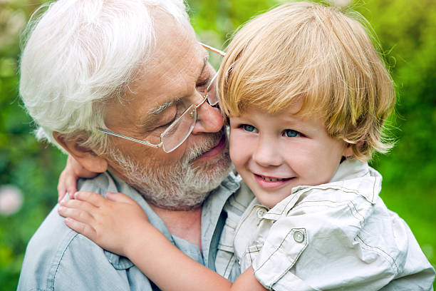 istock Grandfather's love 181140492