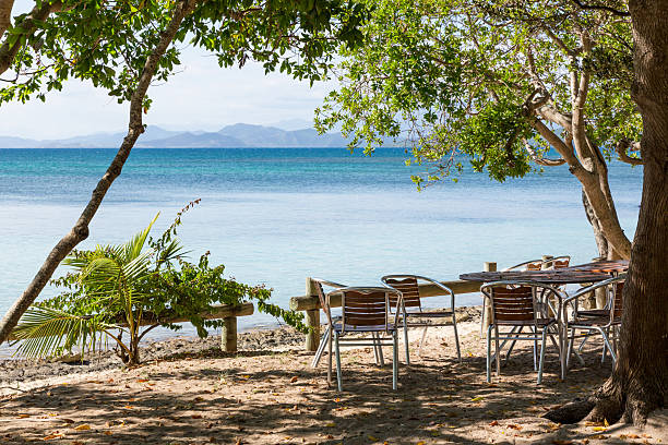 istock Picnic Area on Tropical Paradise Island 181140670