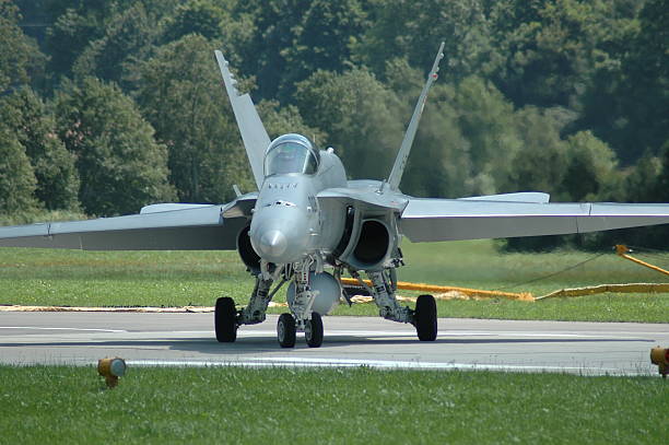 Swiss Airforce Fighterjet stock photo