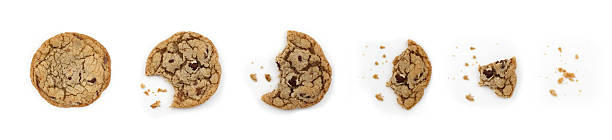 食べる、クッキー - cookie missing bite crumb eaten ストックフォトと画像