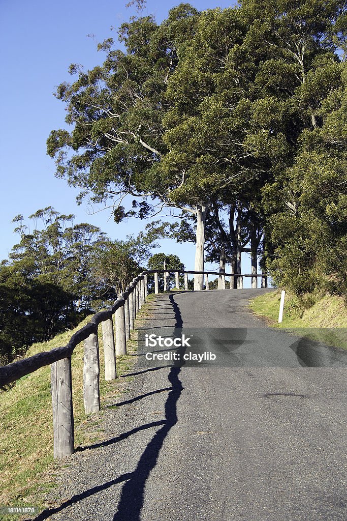 country road narrow country road: uphill Asphalt Stock Photo