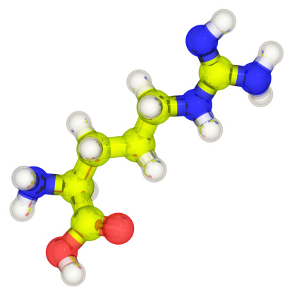 Molecular Model of Arginine.