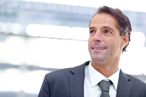istock Business strategies are on his mind 181143014