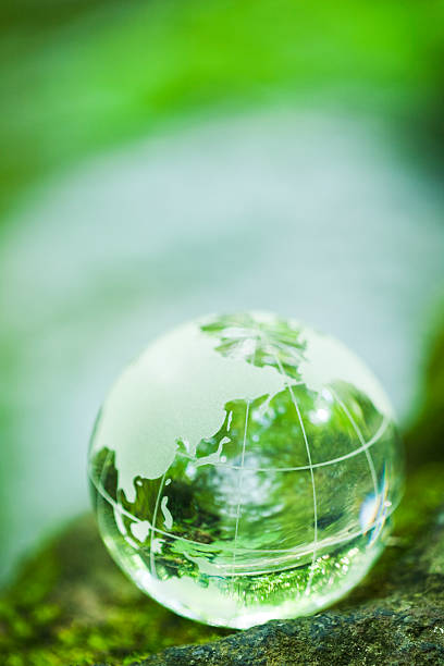 istock Globe near the pond 181143161