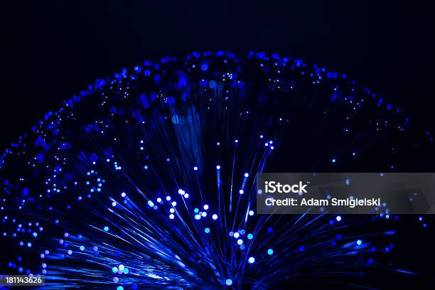 Fibra Óptica - Fotografias de stock e mais imagens de Abstrato - Abstrato, Acender, Azul