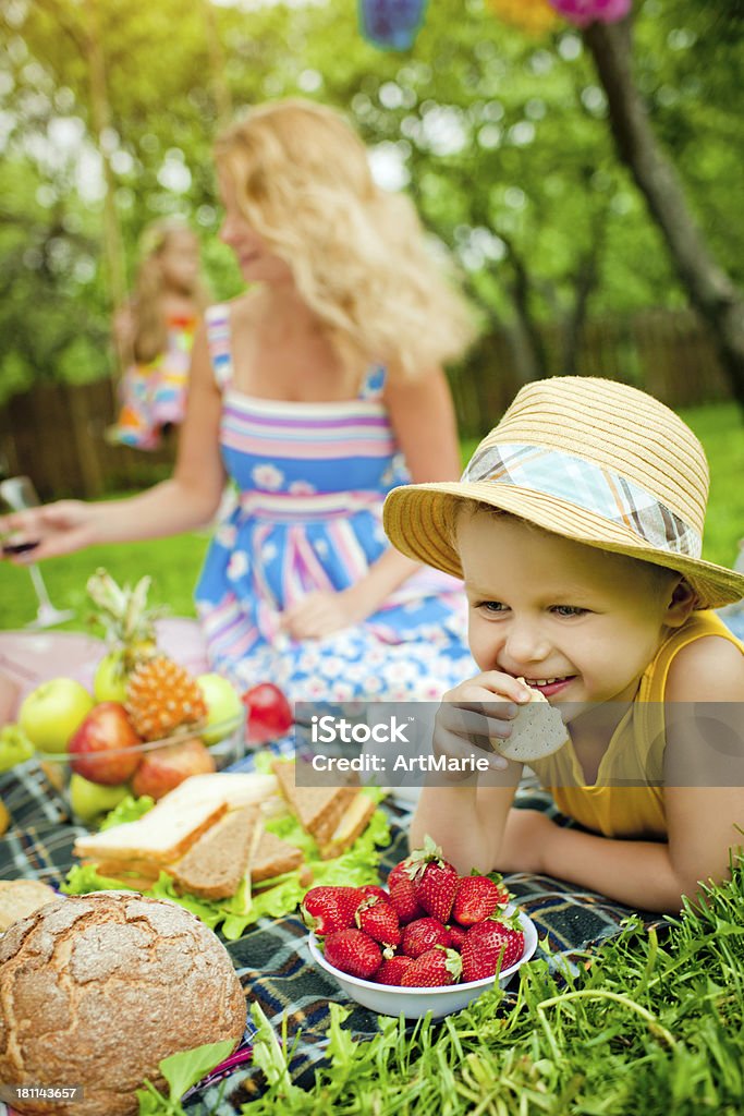 Pique-nique familial - Photo de 2-3 ans libre de droits