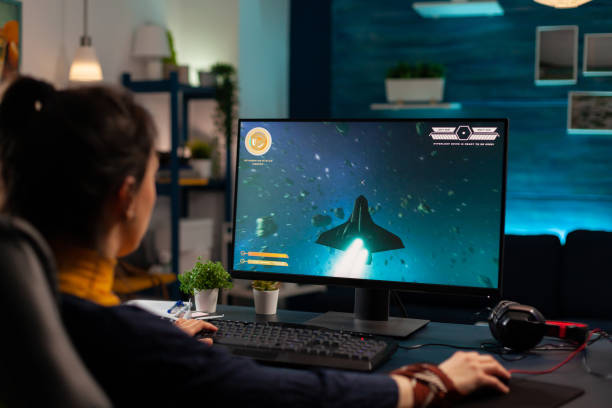 istock Digital pro player playing online videogame competition 1811436879