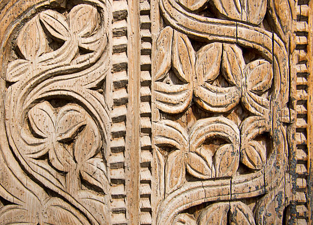 istock Ornamental Wood Carving Background 181143756