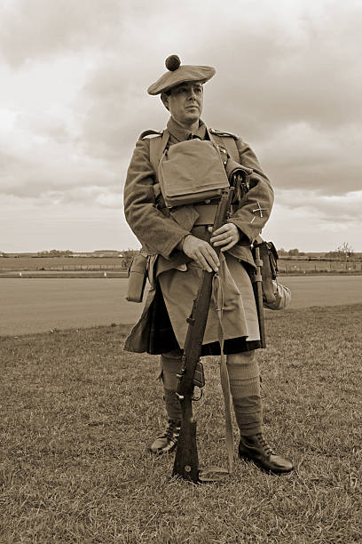 istock WW1 Scottish Soldier. 181143879