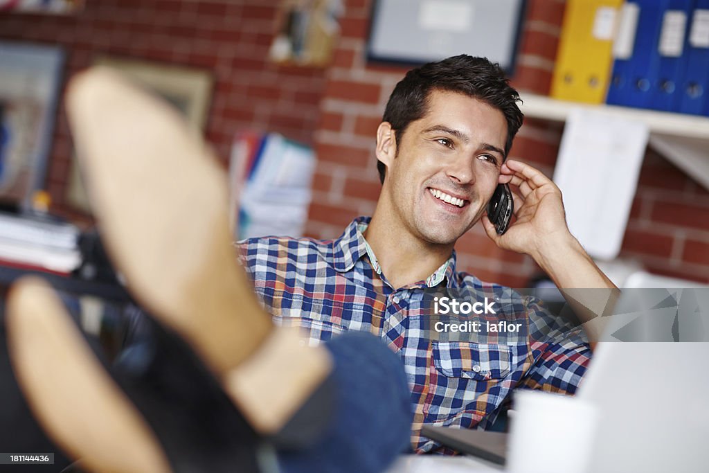 Dieser Tag ist so seine Art! - Lizenzfrei Am Telefon Stock-Foto