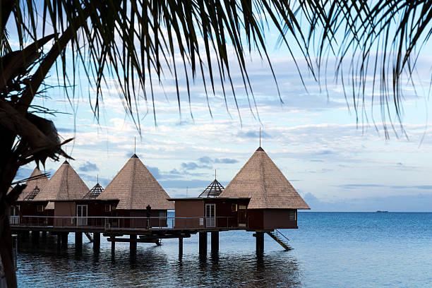 istock Tropical Paradise Luxury Over Water Bungalow Resort 181144629