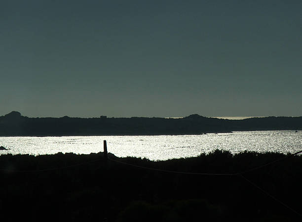 Horizonte sombrio - fotografia de stock