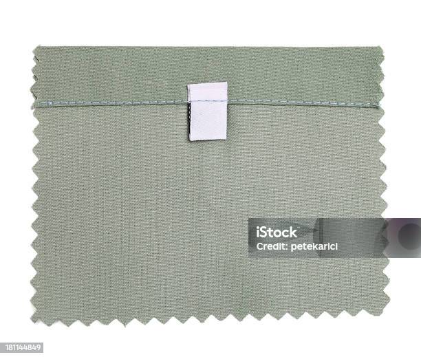 Vuoto Verde Etichettata Campione Di Tessuto - Fotografie stock e altre immagini di Bianco - Bianco, Campione di tessuto - Materiale tessile, Colore verde