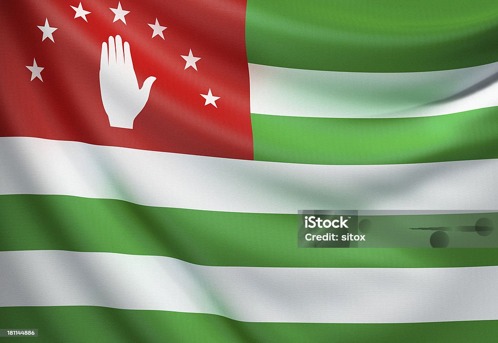 Flag of Abkhazia Flag of the Republic of Abkhazia. Abkhazia Stock Photo