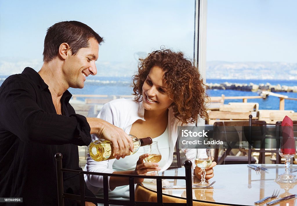 Paar im restaurant - Lizenzfrei Marseille Stock-Foto