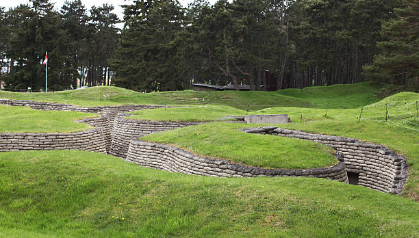 Vimy ridge trenches Vimy ridge trenches vimy memorial stock pictures, royalty-free photos & images