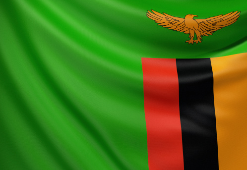 Flag of the Republic of Zambia.