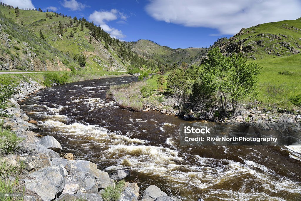 Fiume Poudre - Foto stock royalty-free di Colorado