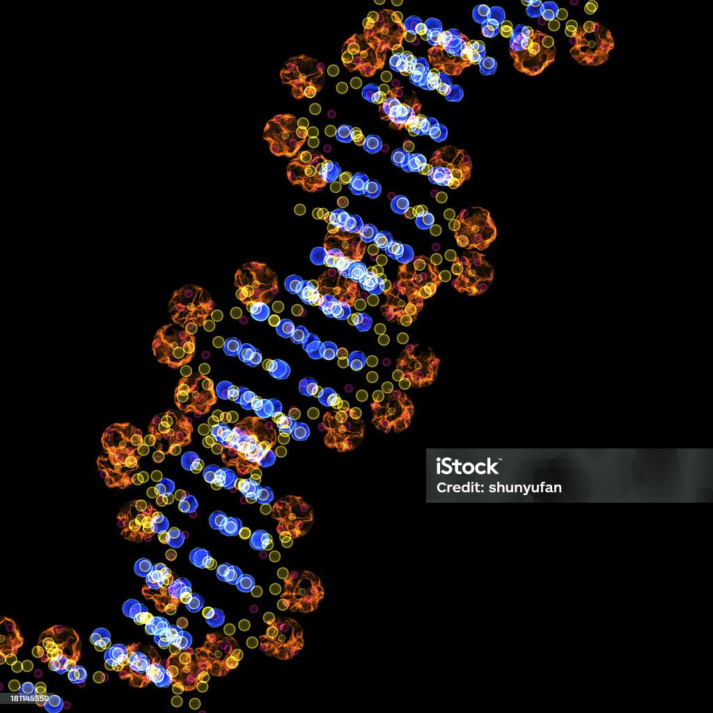DrugModel: Queimando DNA de um Gene nasceu - Foto de stock de RNA royalty-free