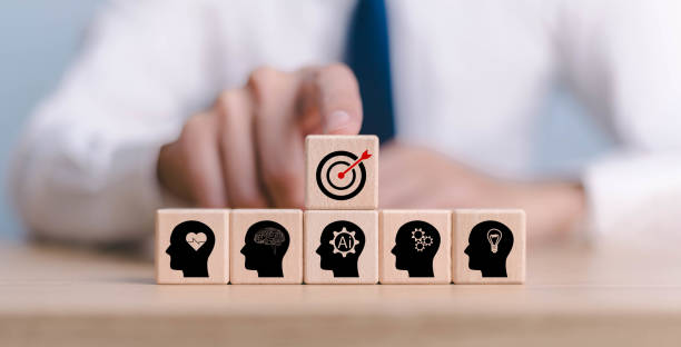 istock Leadership brain skill innovation to success, team work icon and education school smart employee insight adapt learning soft power corporate, digital education, brainstorm creative idea and innovation 1811456223