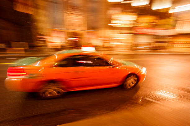 istock Fast taxi on nyc - motion blur 181145741