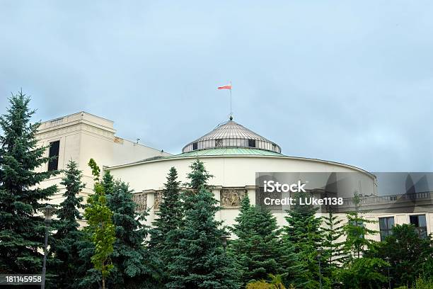 Sejm - Fotografias de stock e mais imagens de Edifício do Parlamento - Edifício do Parlamento, Polónia, Bandeira da Polónia