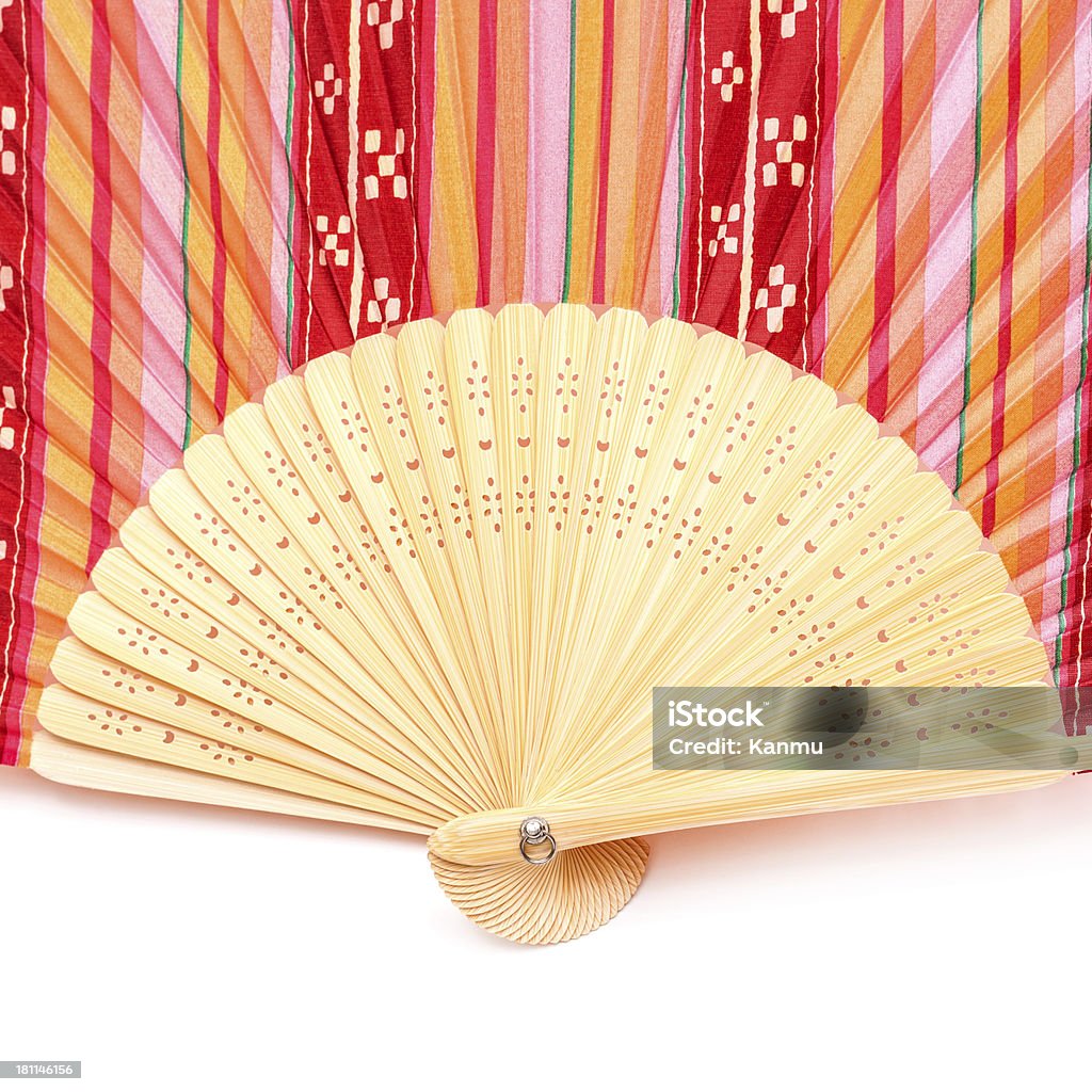 Chinese Fan Chinese Fan, isolated on white Ancient Stock Photo