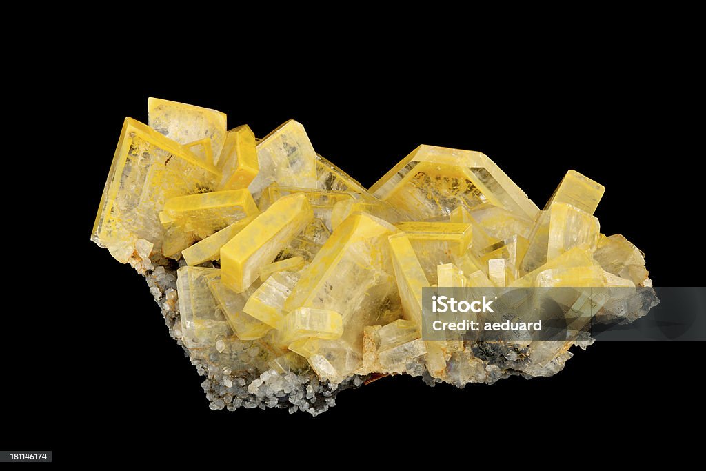 Barita cristals amarillo - Foto de stock de Abstracto libre de derechos
