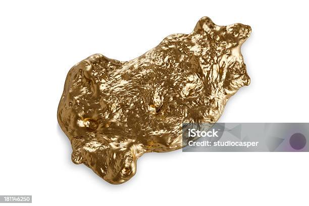 Golden Nugget Stock Photo - Download Image Now - Backgrounds, Block Shape, Extreme Close-Up