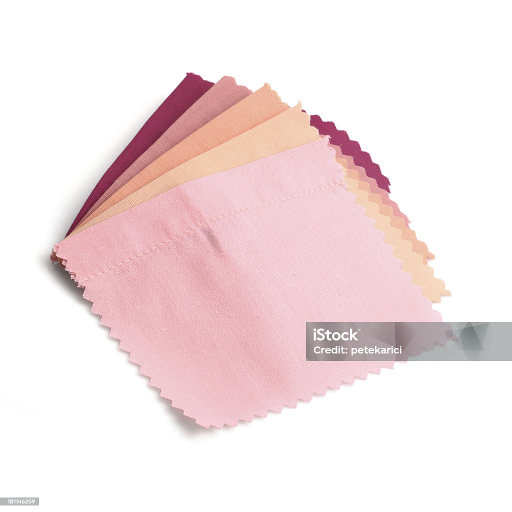 Amostras de tecido rosa estampada - Foto de stock de Amostra de Tecido - Material Têxtil royalty-free