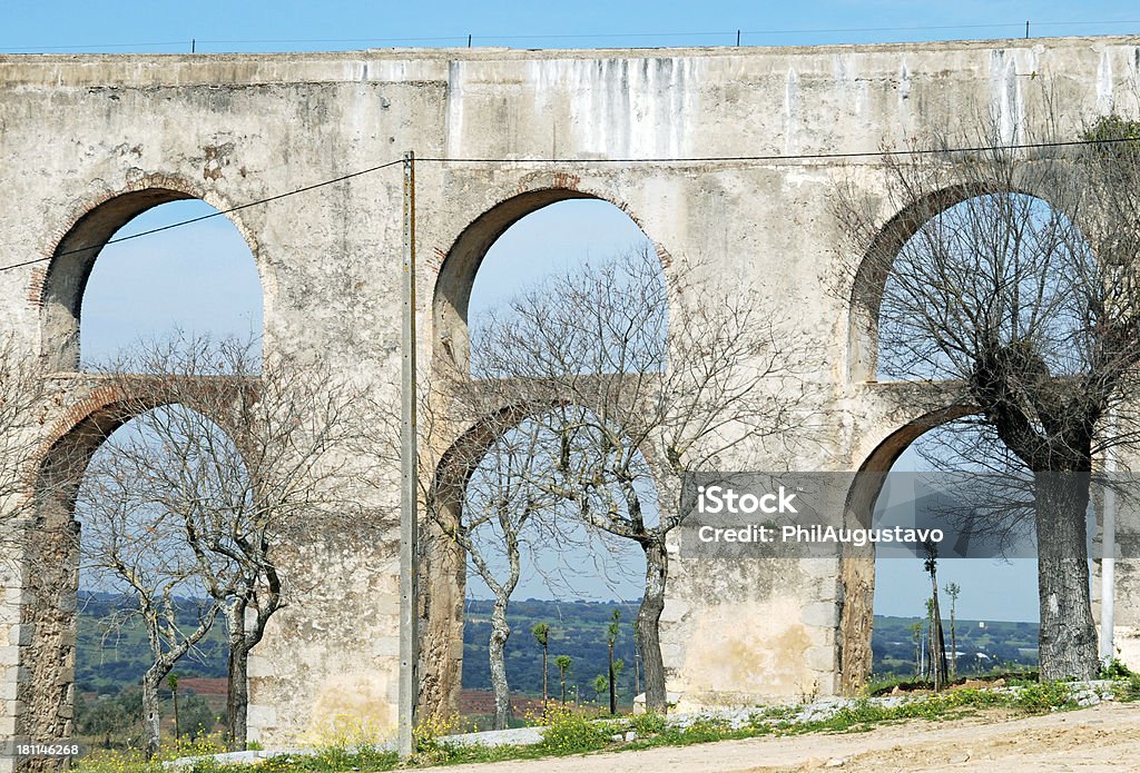 Aqueduto no Elvas em Portugal - Royalty-free Antigo Foto de stock