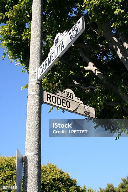 Straßenschild Der Rodeo Drive In Beverly Hills Kalifornien Stockfoto und mehr Bilder von Beverly Hills