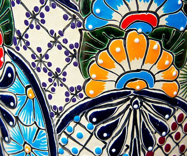 istock Handcrafted Mexican Ceramic Pottery Detail, Talavera 181146908